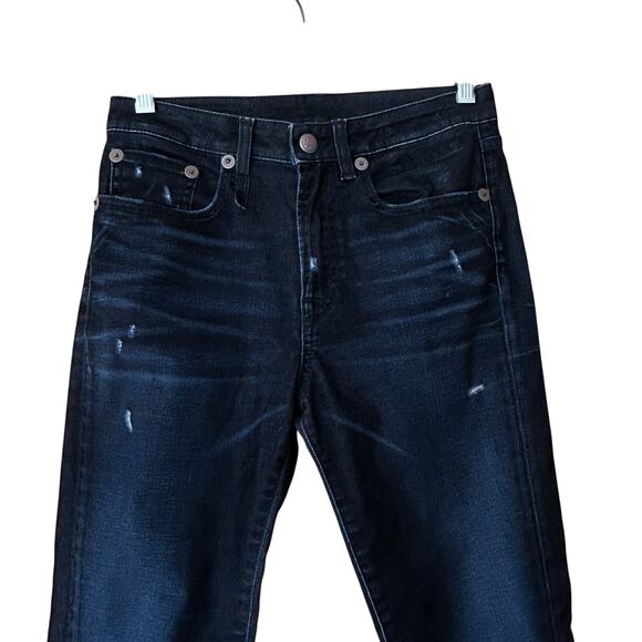 R13 Kick Jeans Black Velvet Wash Women’s 26 Made in Italy Distressed Denim - Picture 3 of 10